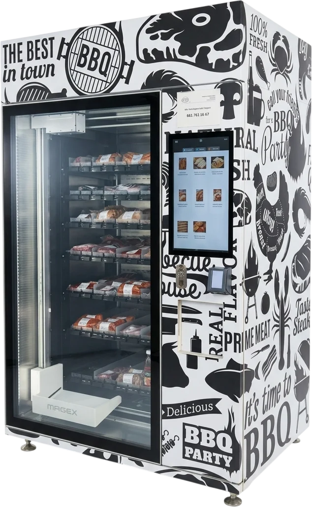 Der Fleischautomat der Metzgerei Tschumi an der Unterdorfstrasse in Röschenz